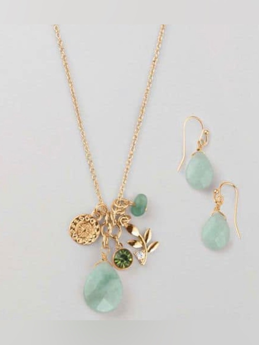 Studio 1886 Gem Spring Glimmers Necklace and Earrings Set